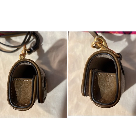 Tory Burch T Monogram Jacquard AirPod pro case hazelnut/jacquard logo - Picture 16 of 17